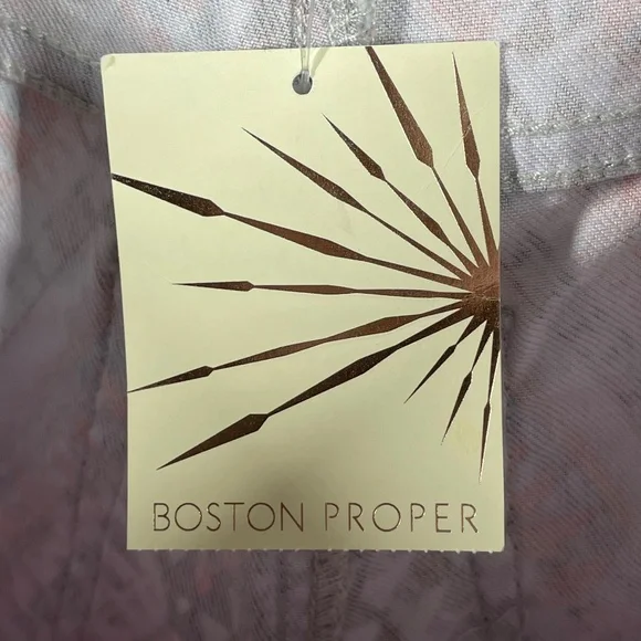 NEW Boston Proper Jeans Womens 4 brown orange aztec western preppy cowgirl - Picture 5 of 11